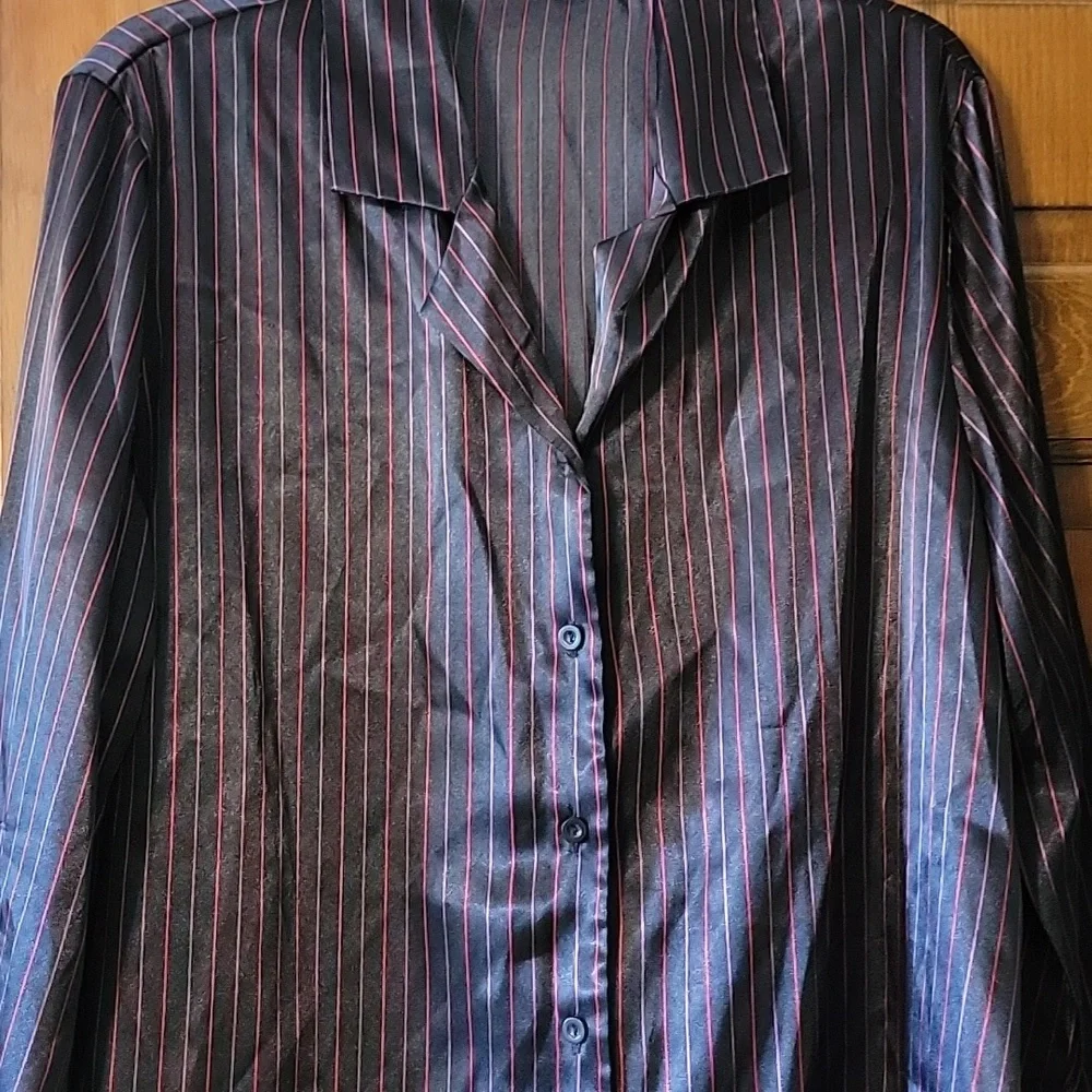 Striped Purple Pajama Set - Picture 2 of 6